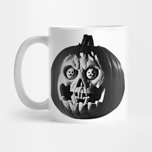 a Eerie Halloween pumpkin carving Mug